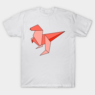 Red origami dinosaur T-Shirt